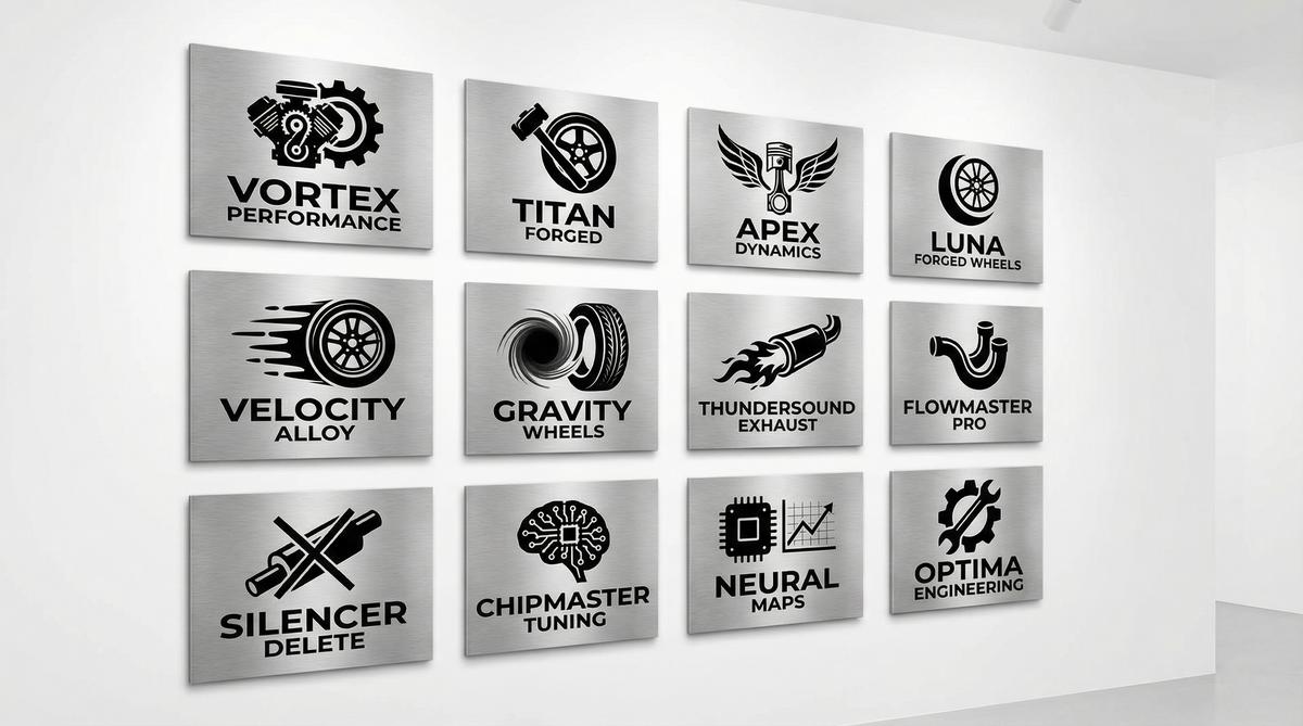 国产视频合作改装品牌Logo墙